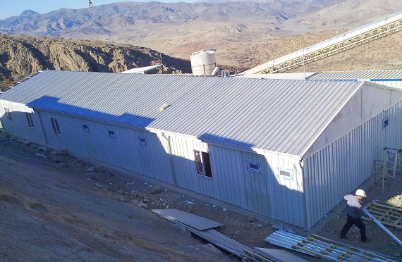 Unterkunftsgebäude von Arbeitern wurde an Anagold Mining in der Türkei geliefert