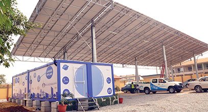 Der Container der neuen Generation von Karmod wird zur Solarenergiespeicherung in Nigeria verwendet